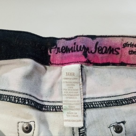 Justice Premium Statement Tie Dye Style Slim Jeans Size 18R - Picture 5 of 5